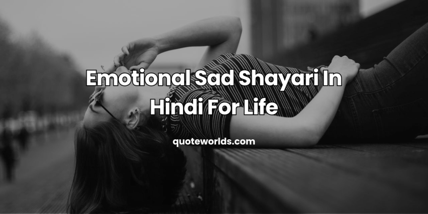 Emotional Sad Shayari In Hindi For Life