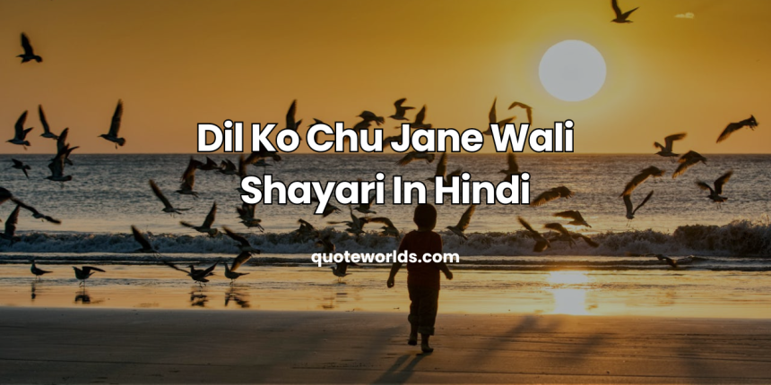 Dil Ko Chu Jane Wali Shayari In Hindi