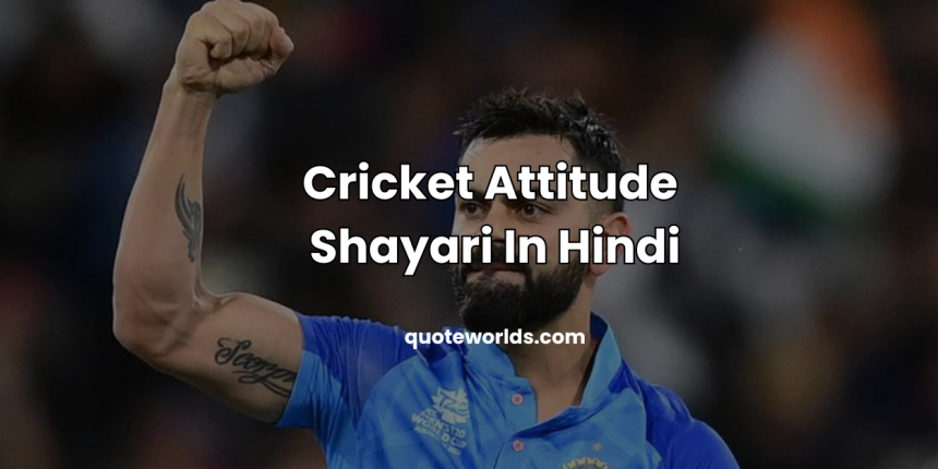 Cricket Attitude Shayari In Hindi